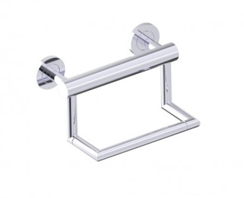 Grab Bars with Toilet Paper Holder 9" in 
