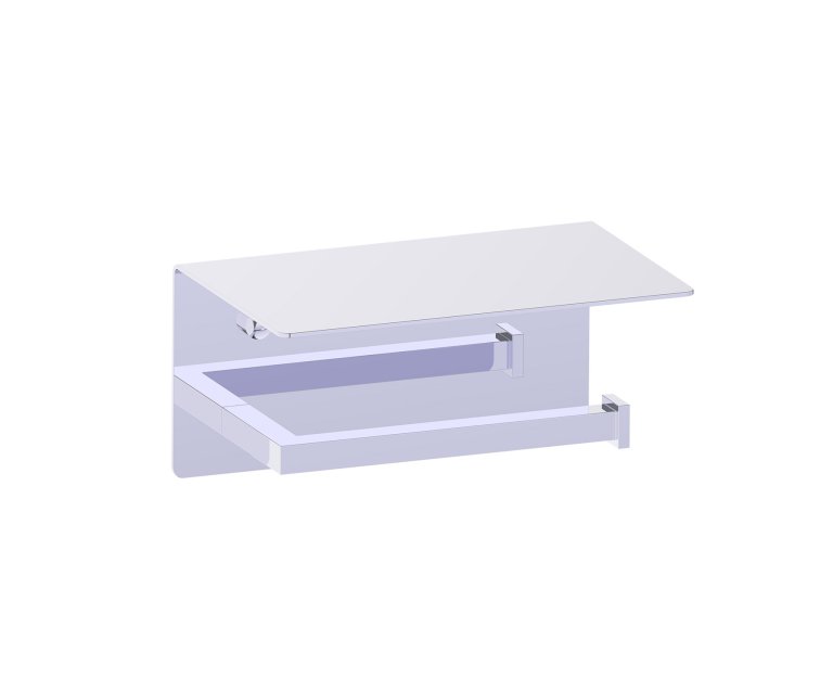 266 Series Toilet Paper Holder with Shelf in 