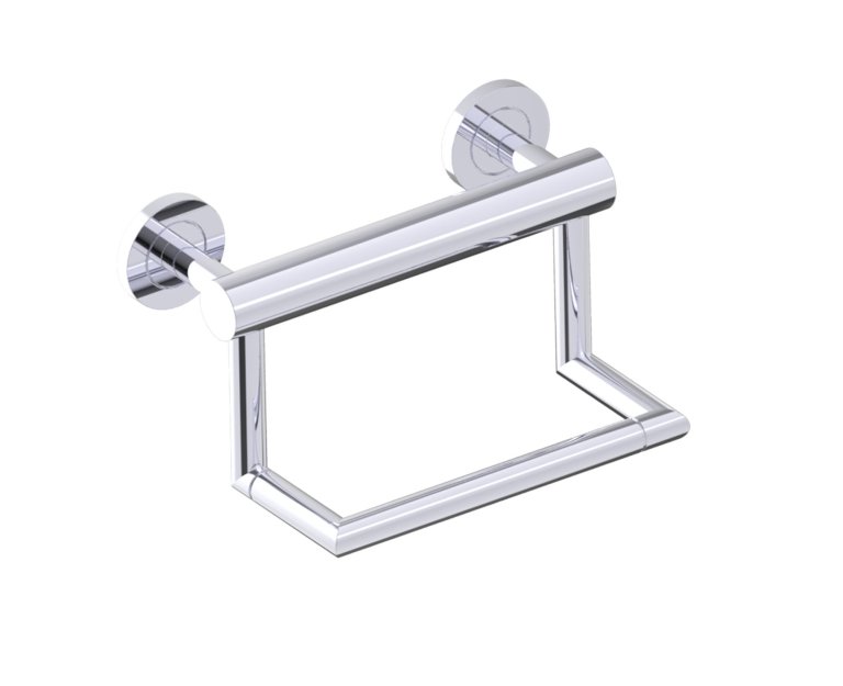 PIVOT GRAB BAR WITH PAPER HOLDER 9" in 