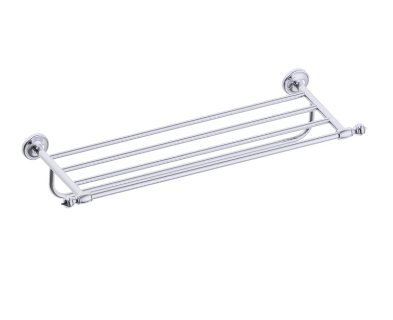 Lyon Towel Shelf w/Towel Bar 24" in 