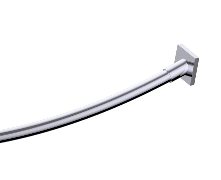 Madrid Curved Shower Rod 5'/6' in 