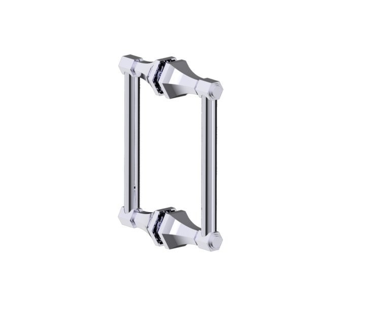 Pisa Double Shower Door Handles in 