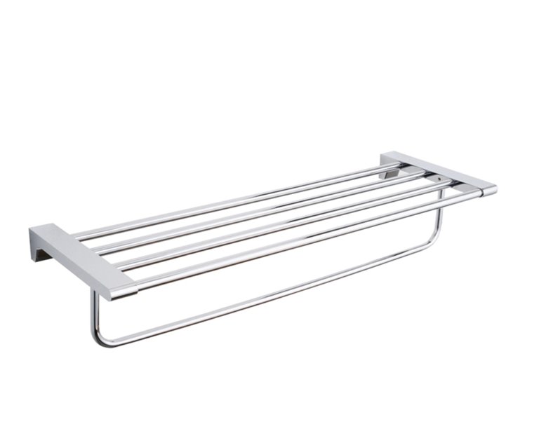 Brussels Towel Shelf with Towel Bar in 