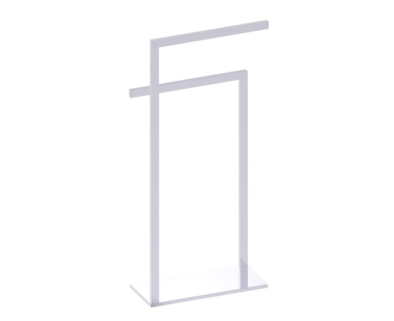 Free Standing Square Double Towel Rail, Opposing Sides in 