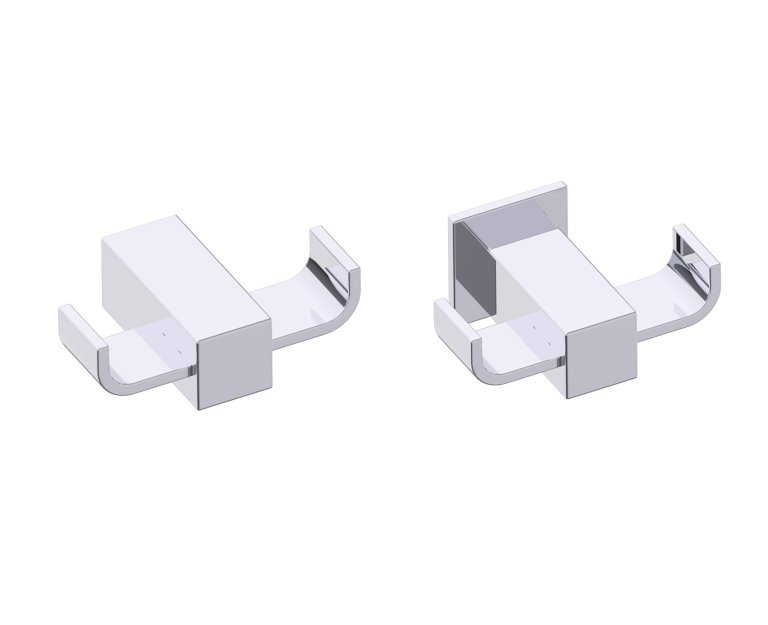 Lisbon Double Prong Robe Hook in 