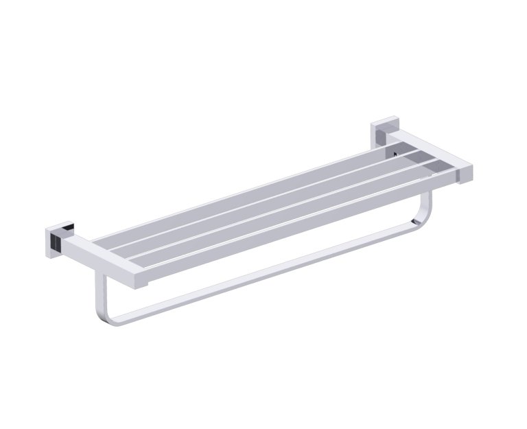 Lisbon Towel Shelf With Towel Bar in 