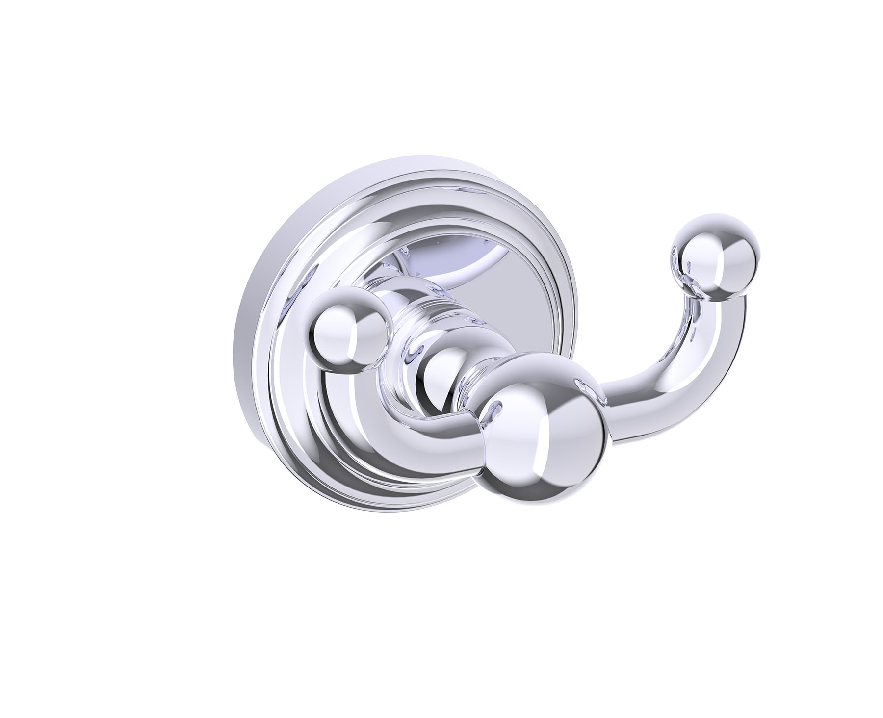 Florence Double Prong Robe Hook | Kartners Bathroom Accessories